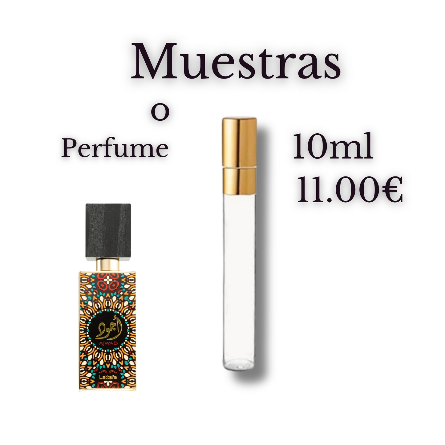 Lattafa Ajwad Eau de Parfum Unisex, Fragancia afrutada con notas de jazmín.