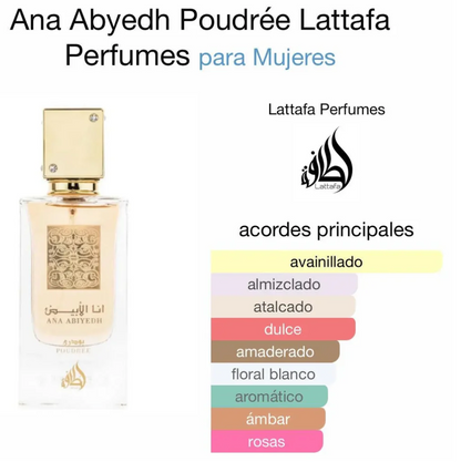Ana Abiyedh Poudree eau de parfum para mujer -  Latafa