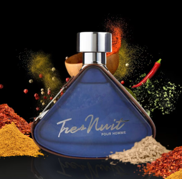 Armaf Tres Nuit Eau de Toilette 100ml | Perfume Masculino Fresco, Verde y Elegante | Aroma Clásico y Versátil