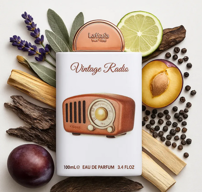 Vintage Radio de Lattafa Pride Eau de Parfum | Perfume Unisex Elegante, Amaderado y Especiado
