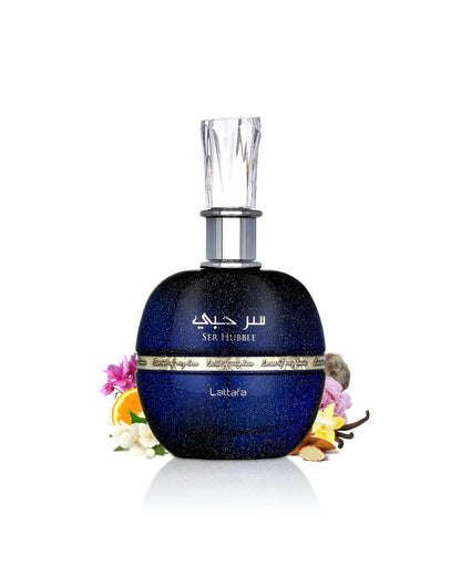 Ser Hubbee Eau de Parfum para Mujer - Lattafa. Una sinfonía armoniosa de notas florales y frutales envolventes