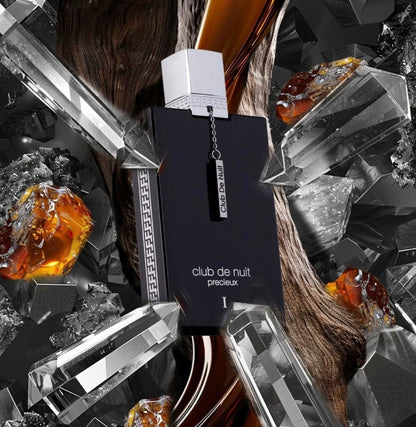 Club de Nuit Precieux Extrait de Parfum 55ml – Armaf | Fragancia Nicho Ámbar Amaderado con Notas de Piña, Caramelo y Cuero