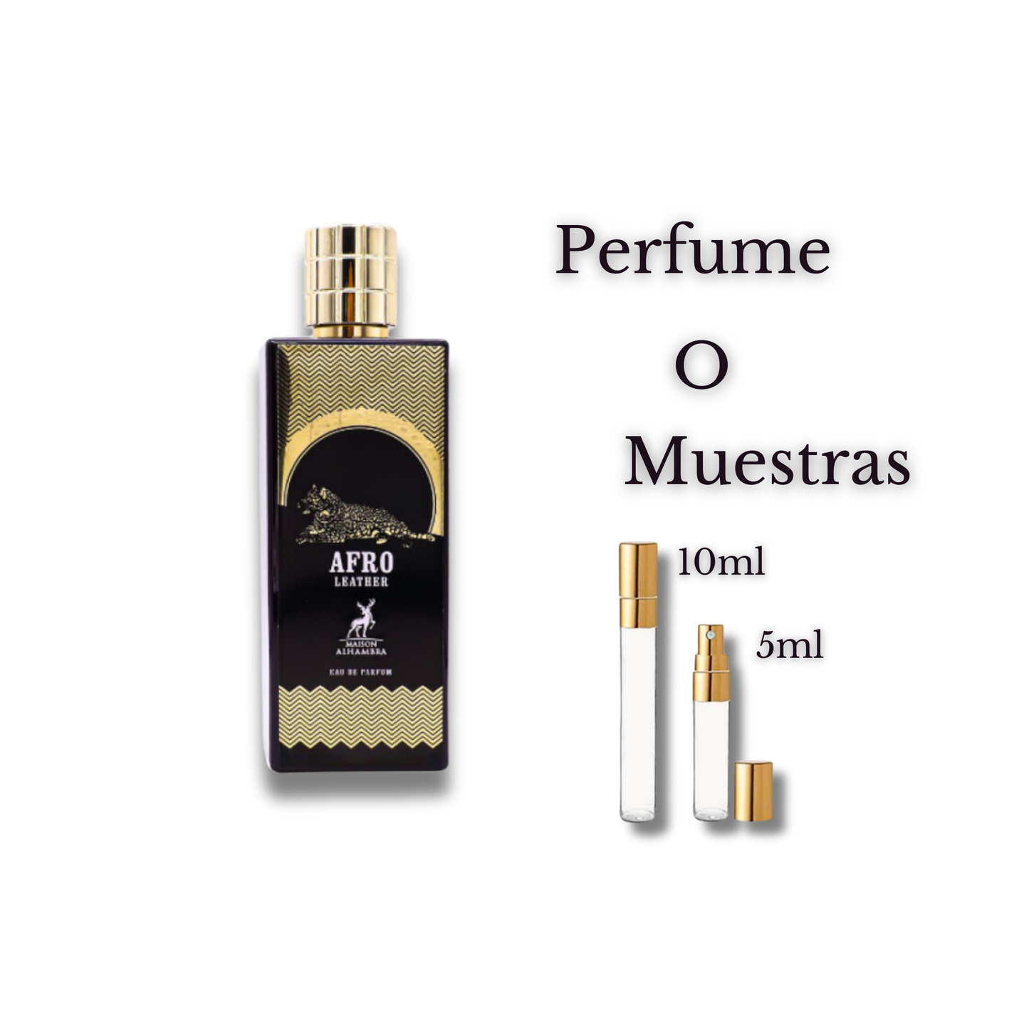Afro Leather Eau de Parfum para Hombre - Maison Alhambra