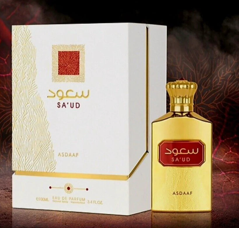 Sa'ud Eau de Parfum Unisex - Asdaaf. Fragancia cálida, intensa y dulce con notas especiadas y amaderadas