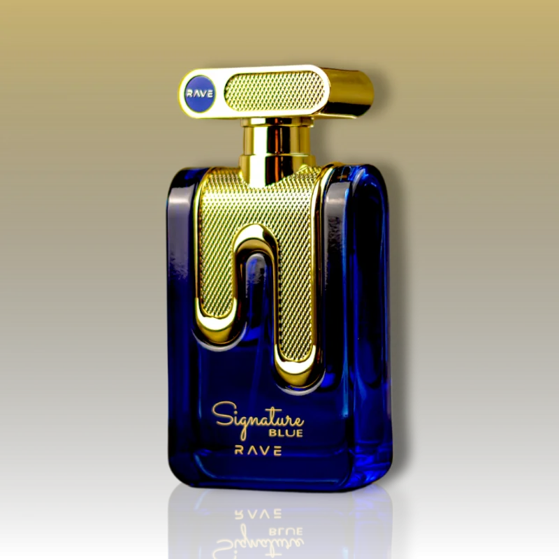 Signature Blue Eau de Parfum para Hombre - Rave. Una fragancia fresca, aromática y amaderada