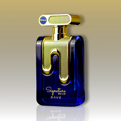 Signature Blue Eau de Parfum para Hombre - Rave. Una fragancia fresca, aromática y amaderada