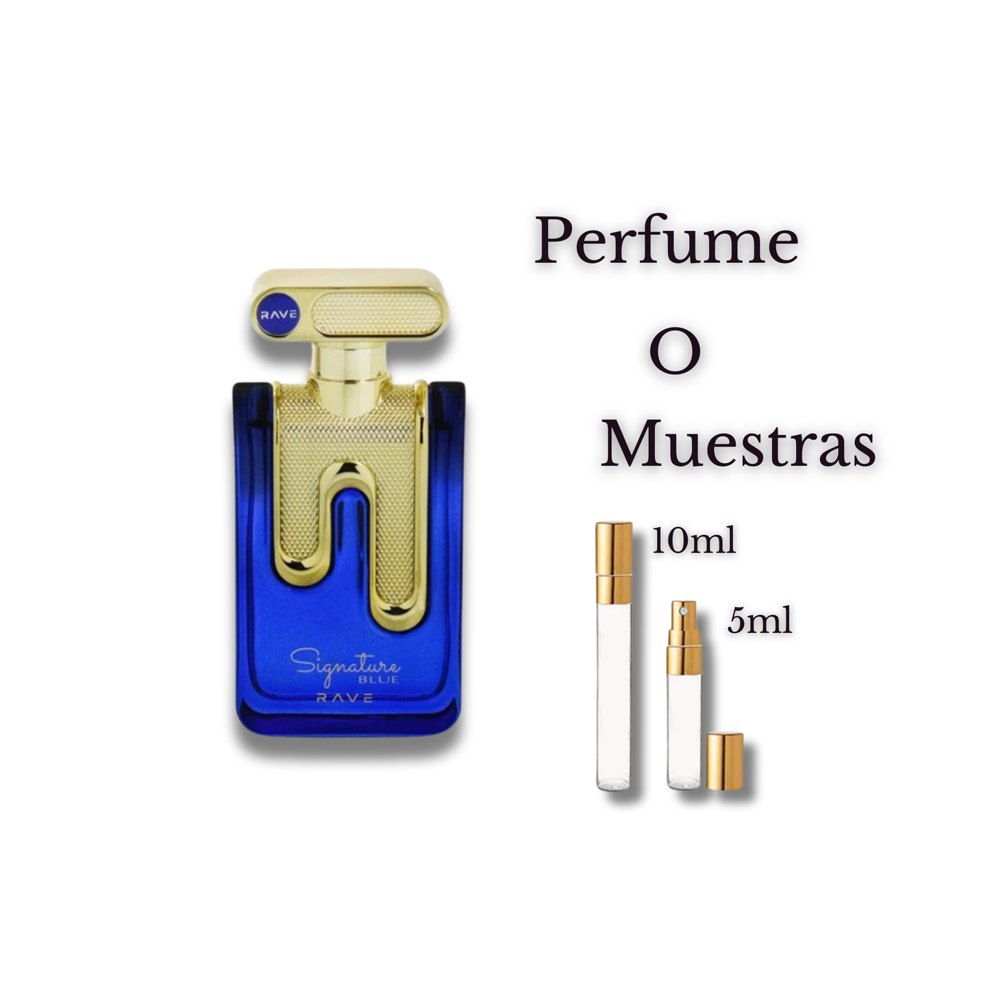 Signature Blue Eau de Parfum para Hombre - Rave. Una fragancia fresca, aromática y amaderada