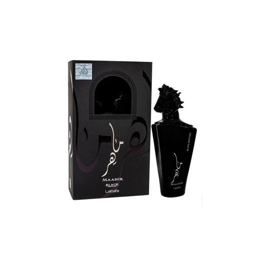 Maahir Black Edition - Perfume para Hombre, Notas Intensas Mundo de Lujo Lattafa