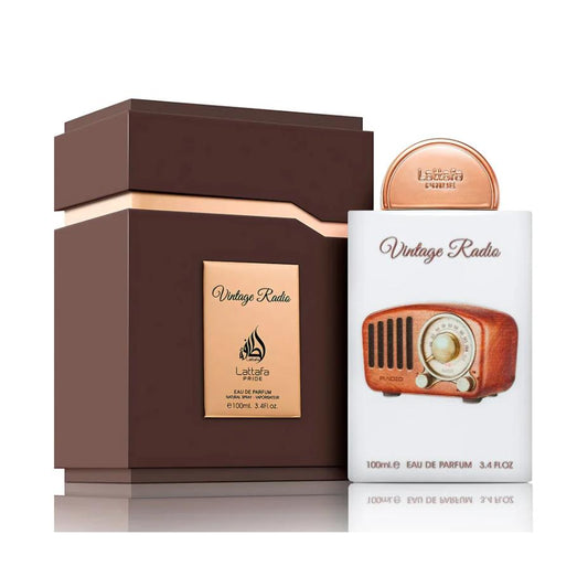Vintage Radio de Lattafa Pride Eau de Parfum | Perfume Unisex Elegante, Amaderado y Especiado