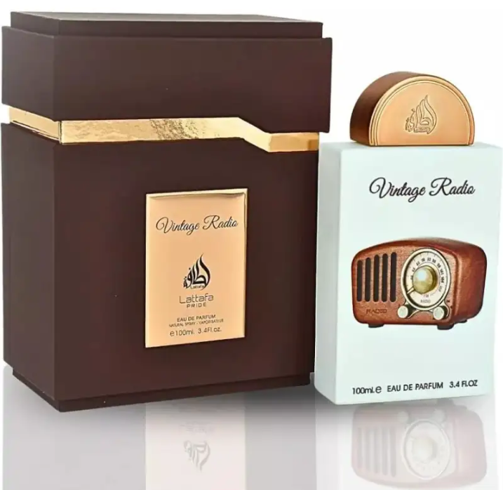 Vintage Radio de Lattafa Pride Eau de Parfum | Perfume Unisex Elegante, Amaderado y Especiado