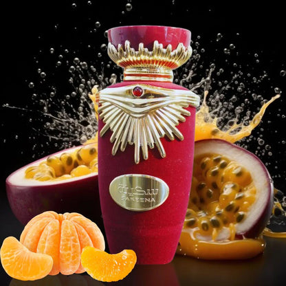 Sakeena Eau e Parfum para Mujer - Lattafa. Con acordes cítricos, frutales y florales.