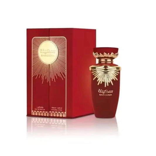 Sakeena Eau e Parfum para Mujer - Lattafa. Con acordes cítricos, frutales y florales.