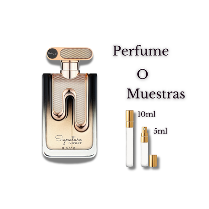 Signature Night Eau de Parfum para Mujer - Rave. Una fragancia cálida, especiada y amaderada