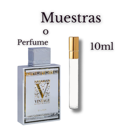 Al Haramain Vintage Silver Extrait de Parfum  | Perfume Masculino Fresco, Aromático y Sofisticado