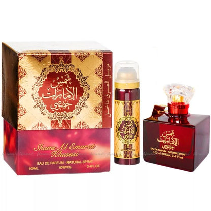 Ard Al Zaafaran Shams Al Emarat Khususi Eau de Parfum – dulce, oriental, cálido y duradero