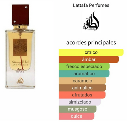 Ana Abiyedh Rouge Eau de Parfum para Mujer - Lattafa